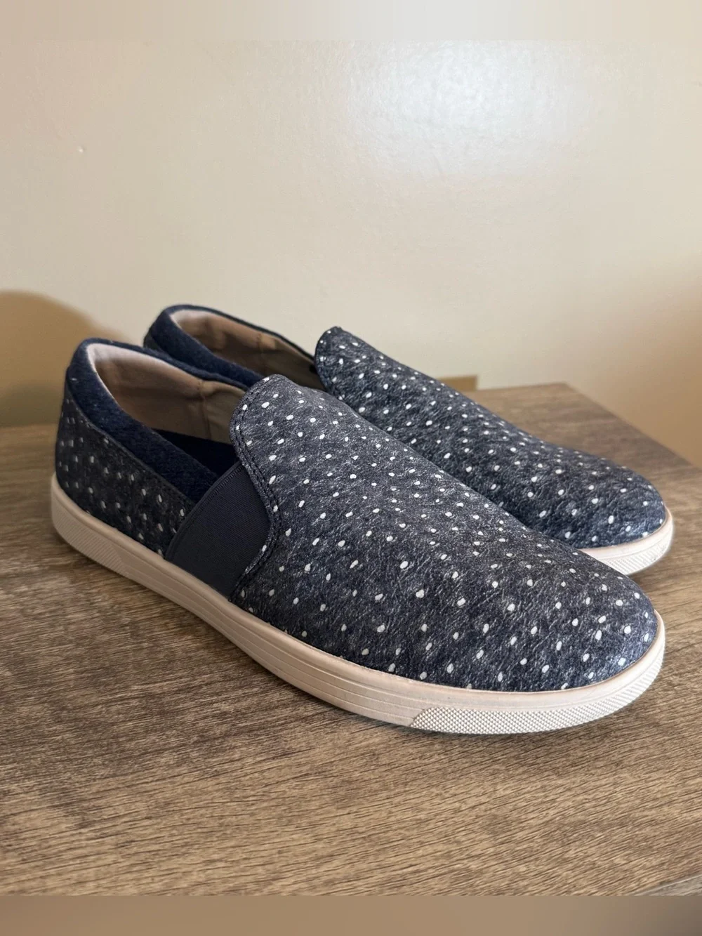 Spenco Santa Cruz Blue Ostrich Slip On Casual Shoes Women’s Size 8 Orthotic